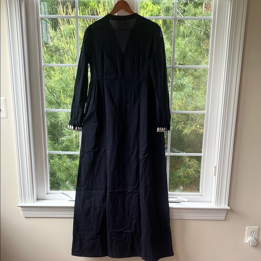 Tory Burch Blue and White Embellished Resort Gown - Picture 8 of 13